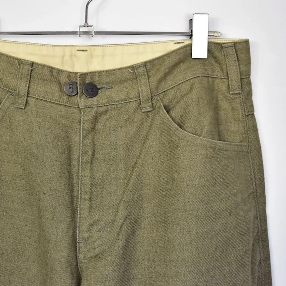 N. Hoolywood standard Khaki Green slacks pants 28958 - 847 50 - Size 29/30 S-M - Picture 5 of 11